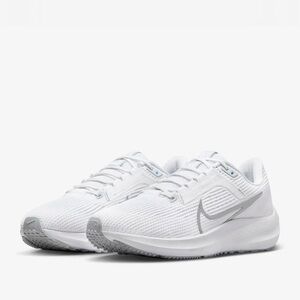 Nike White and Gray Running Shoes